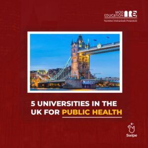 Universities in the UK for public health